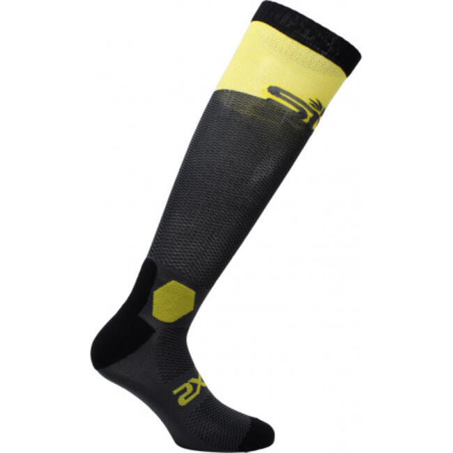 Six2 Calze Da Moto Dark Grey/yellow Tour Unisex